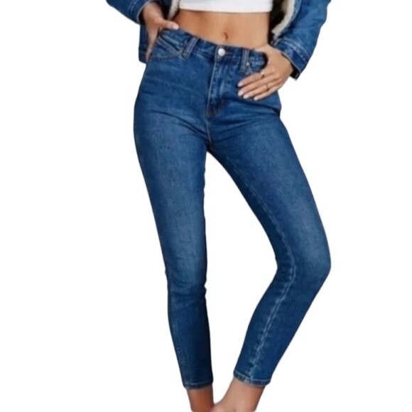 Free People Ankle Skinny Jeans Women's size 31 - Picture 1 of 10